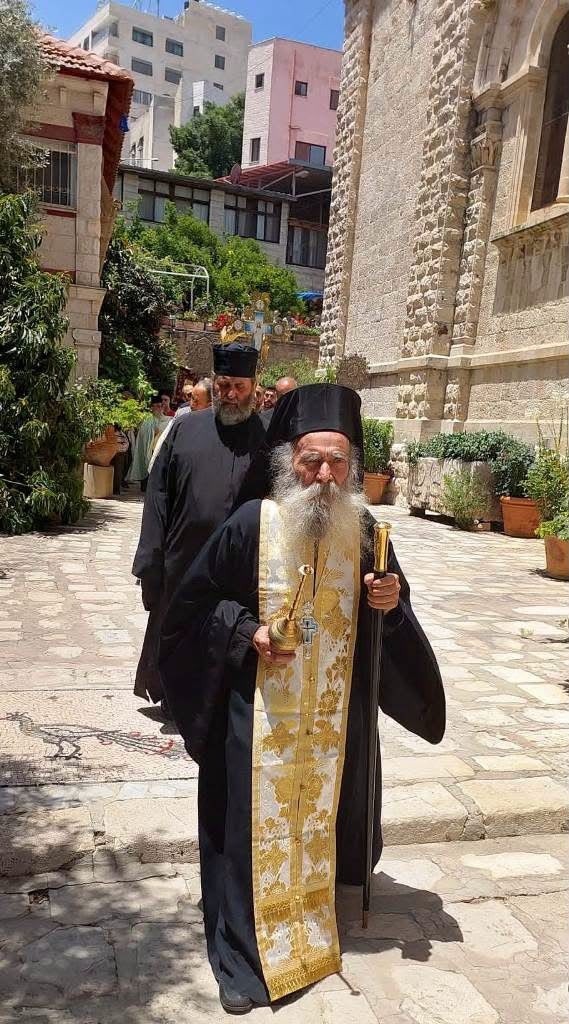 تعزية بوفاة قدس الأرشمندريت يوستينوس مامالوس